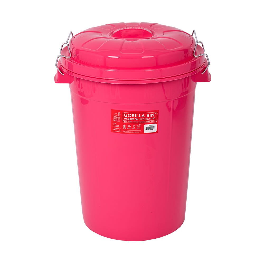 Red Gorilla Bin With Clip Lid image 15